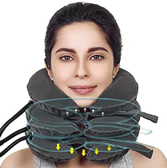 Cervical Traction Device Neck Support Inflatable Pillow_0